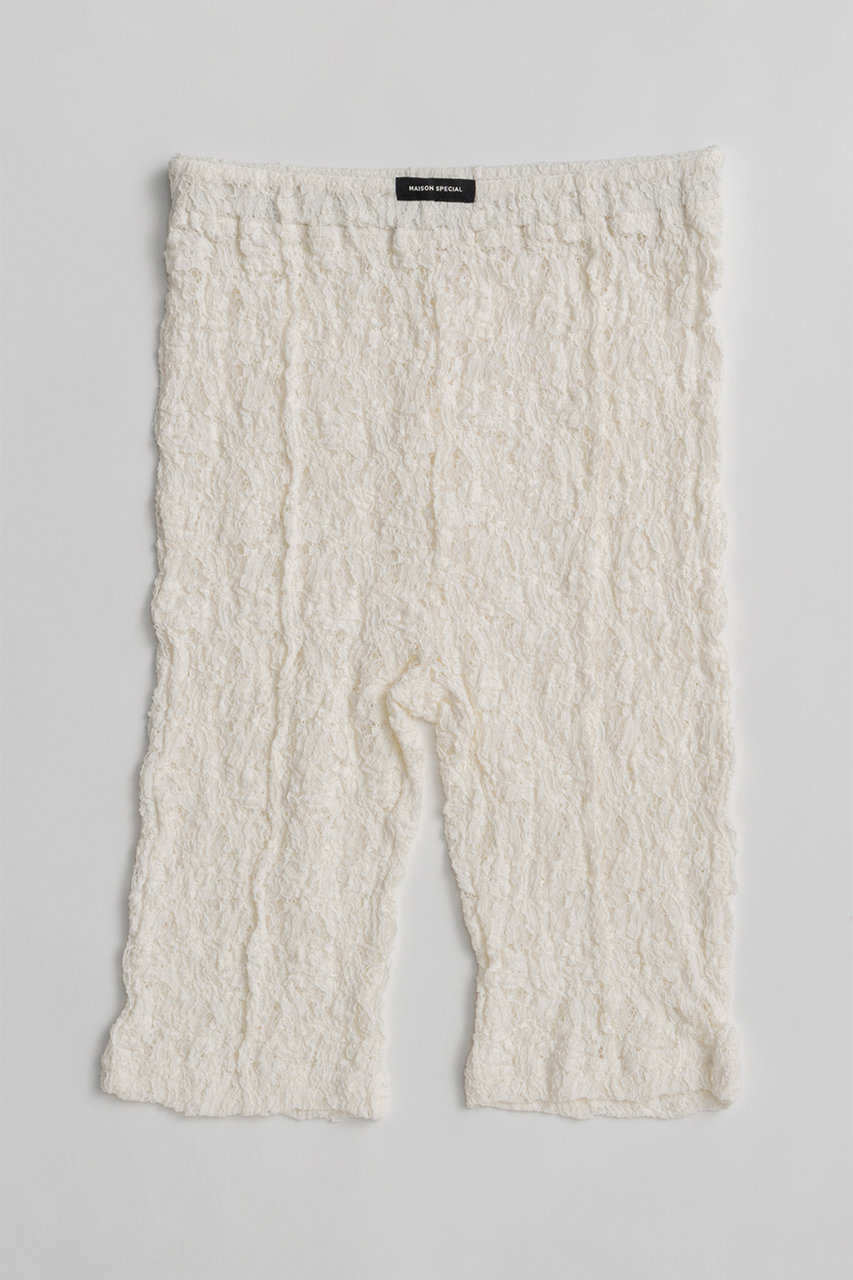 メゾンスペシャル/MAISON SPECIALのLace Cycle Pants/レースサイクルパンツ(WHT(ホワイト)/21261665206)