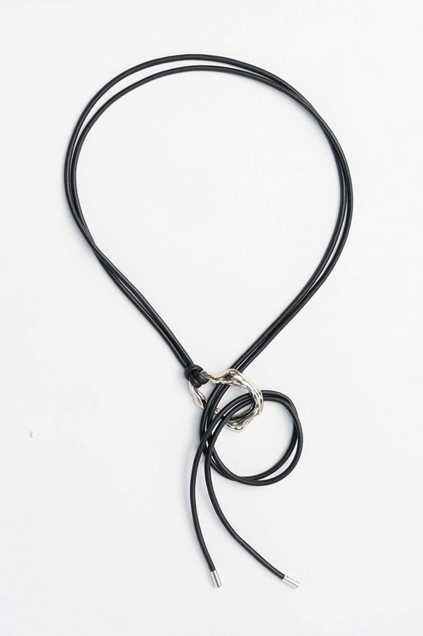 メゾンスペシャル/MAISON SPECIALの【予約販売】Faux Leather Rope Belt/フェイクレザーロープベルト(BLK(ブラック)/21261665305)