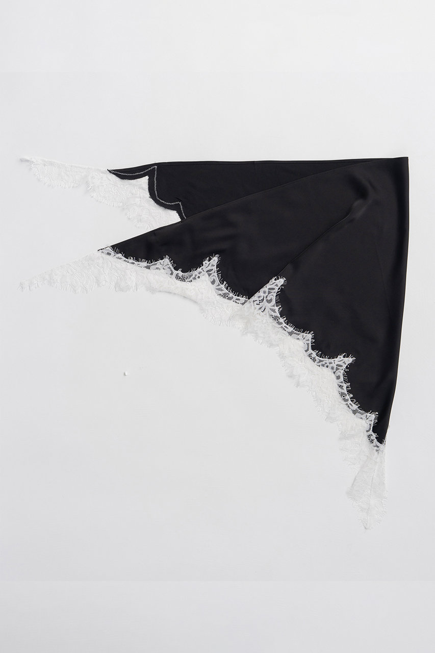メゾンスペシャル/MAISON SPECIALの【予約販売】Lace Scarf/レーススカーフ(BLK(ブラック)/21261665803)