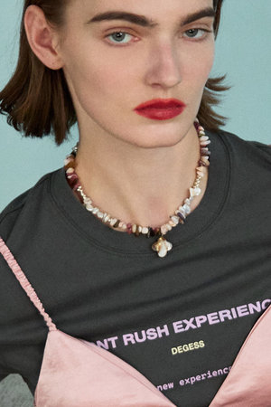 メゾンスペシャル/MAISON SPECIALのMix Pearl Stone Necklace/ミックスパールストーンネックレス(150200/150201)