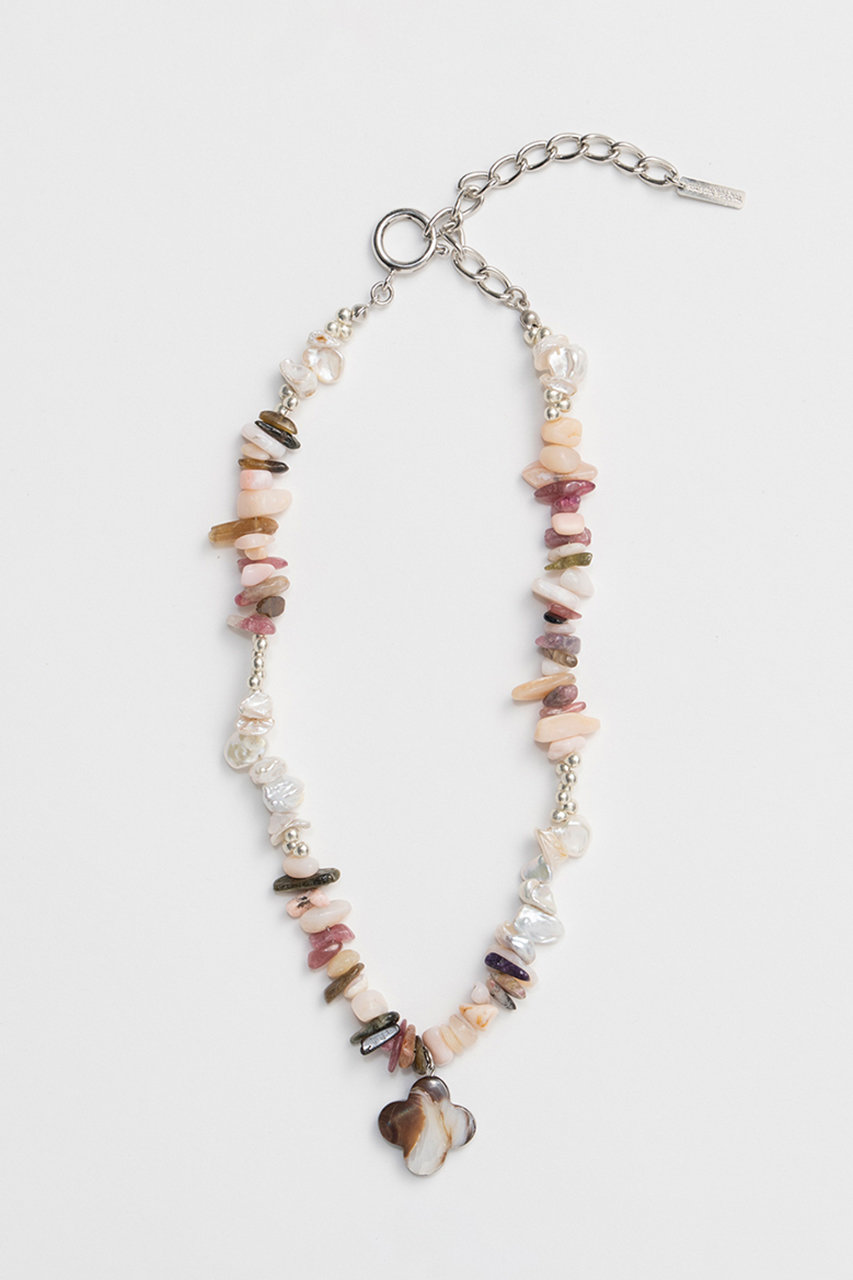 メゾンスペシャル/MAISON SPECIALのMix Pearl Stone Necklace/ミックスパールストーンネックレス(PNK(ピンク)/21261665702)