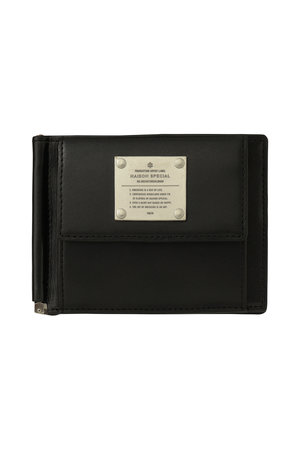 メゾンスペシャル/MAISON SPECIALのマネークリップウォレット メタルプレート付き(120700/120701)