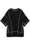 【UNISEX】異素材ドッキングメロウ クルーネック S/S ニットTEE メゾンスペシャル/MAISON SPECIAL BLK(ブラック)