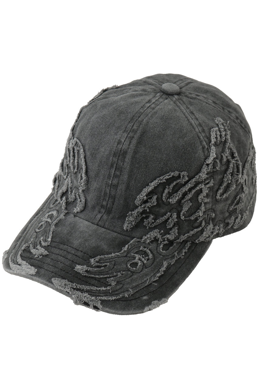 メゾンスペシャル/MAISON SPECIALの【UNISEX】モチーフダメージフェード6Pキャップ トライバルパターン(D.BLK(ブラック)/11261661707)