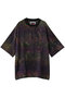 【UNISEX】DRYカスリニットTEE S/S アブストラクトパターン メゾンスペシャル/MAISON SPECIAL PPL(パープル)