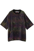 【UNISEX】DRYカスリニットTEE S/S アブストラクトパターン