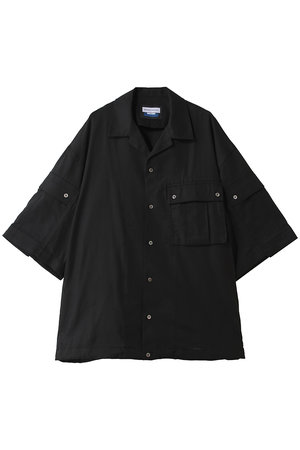 メゾンスペシャル/MAISON SPECIALの【UNISEX】カーゴポケット シアーオープンカラーシャツ(110400/110402)