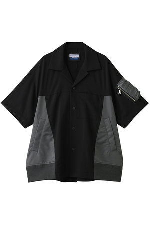 メゾンスペシャル/MAISON SPECIALの【UNISEX】ドッキングMA-1 S/Sシャツ(110400/110402)