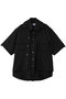 【UNISEX】レイヤリングワークシャツS/S メゾンスペシャル/MAISON SPECIAL BLK(ブラック)
