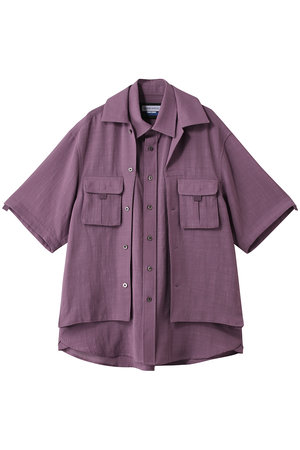 メゾンスペシャル/MAISON SPECIALの【UNISEX】レイヤリングワークシャツS/S(110400/110402)