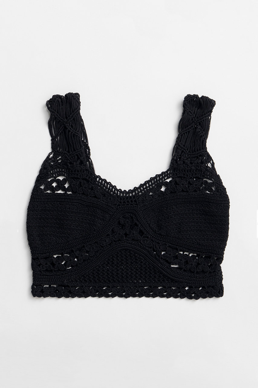 メゾンスペシャル/MAISON SPECIALの【予約販売】Crochet Bustier/クロシェビスチェ(BLK(ブラック)/21261366304)