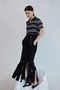 【予約販売】Sheer Border Knit Polo/シアーボーダーニットポロ メゾンスペシャル/MAISON SPECIAL
