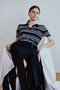 【予約販売】Sheer Border Knit Polo/シアーボーダーニットポロ メゾンスペシャル/MAISON SPECIAL