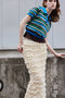 【予約販売】Sheer Border Knit Polo/シアーボーダーニットポロ メゾンスペシャル/MAISON SPECIAL
