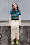 【予約販売】Sheer Border Knit Polo/シアーボーダーニットポロ メゾンスペシャル/MAISON SPECIAL