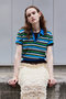 【予約販売】Sheer Border Knit Polo/シアーボーダーニットポロ メゾンスペシャル/MAISON SPECIAL