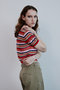 【予約販売】Sheer Border Knit Polo/シアーボーダーニットポロ メゾンスペシャル/MAISON SPECIAL