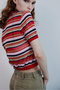 【予約販売】Sheer Border Knit Polo/シアーボーダーニットポロ メゾンスペシャル/MAISON SPECIAL