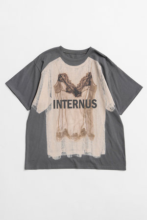 メゾンスペシャル/MAISON SPECIALの【予約販売】Lingerie Trompe l’oeil T-Shirt/ランジェリートロンプルイユTシャツ(110100/110102)