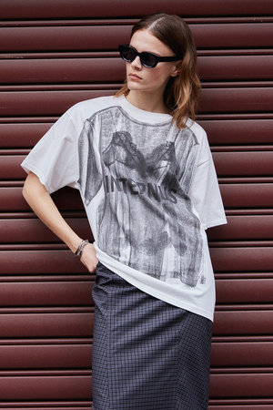 メゾンスペシャル/MAISON SPECIALの【予約販売】Lingerie Trompe l’oeil T-Shirt/ランジェリートロンプルイユTシャツ(110100/110102)