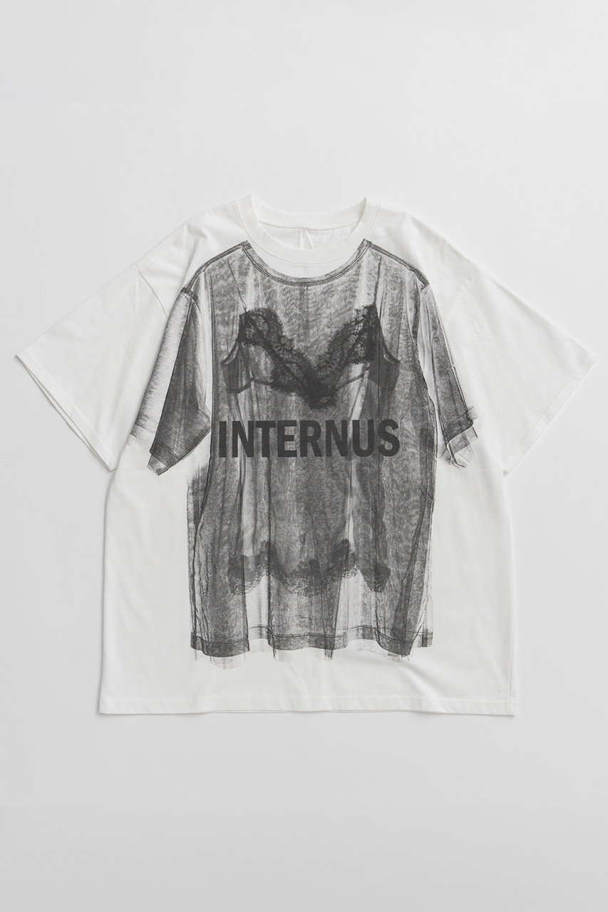 メゾンスペシャル/MAISON SPECIALの【予約販売】Lingerie Trompe l’oeil T-Shirt/ランジェリートロンプルイユTシャツ(WHT(ホワイト)/21261415214)