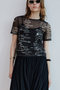 【予約販売】Hand-Knit Mesh T-Shirt/ハンドロゴメッシュTシャツ メゾンスペシャル/MAISON SPECIAL