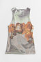 【予約販売】Flower Print Ribbed Tank Top/フラワープリントリブタンクトップ メゾンスペシャル/MAISON SPECIAL