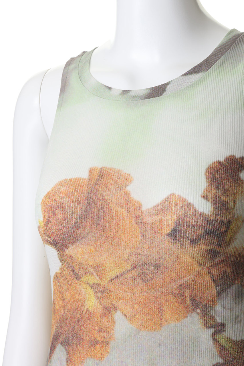 MAISON SPECIAL(メゾンスペシャル)｜Flower Print Ribbed Tank Top