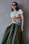 Flower Print Ribbed Tank Top/フラワープリントリブタンクトップ メゾンスペシャル/MAISON SPECIAL