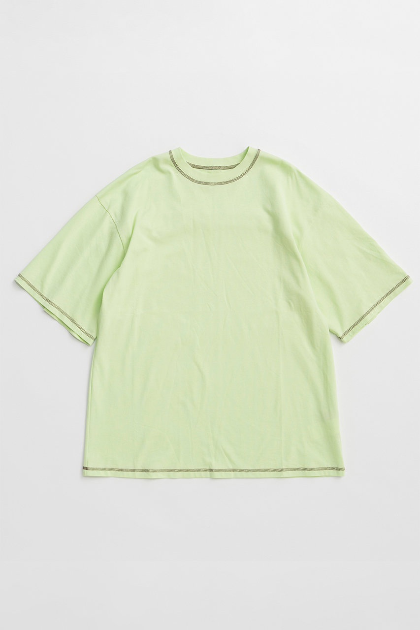 メゾンスペシャル/MAISON SPECIALのMulti-Way Color Stitch-Over T-Shirt/マルチウェイカラーステッチオーバーTEE(GRN(グリーン)/21261415818)