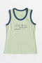 【予約販売】Two-Tone Ringer Tank/バイカラーリンガータンク メゾンスペシャル/MAISON SPECIAL GRN(グリーン)