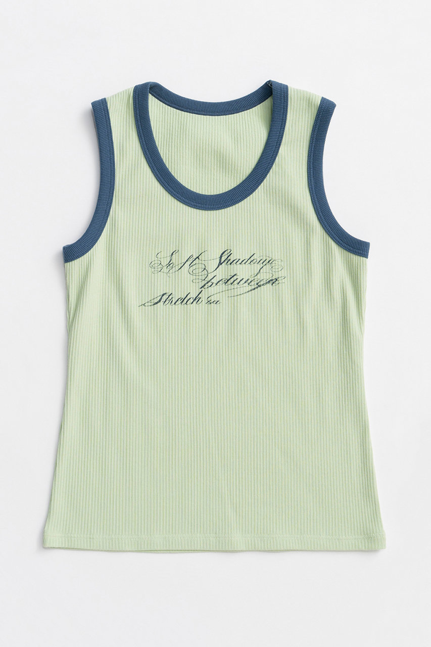 メゾンスペシャル/MAISON SPECIALの【予約販売】Two-Tone Ringer Tank/バイカラーリンガータンク(GRN(グリーン)/21261415820)