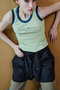 【予約販売】Two-Tone Ringer Tank/バイカラーリンガータンク メゾンスペシャル/MAISON SPECIAL