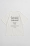 【予約販売】Message-Over T-Shirt/メッセージオーバーTシャツ メゾンスペシャル/MAISON SPECIAL WHT(ホワイト)