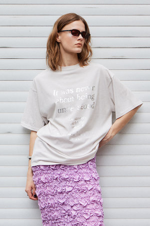 メゾンスペシャル/MAISON SPECIALの【予約販売】Message-Over T-Shirt/メッセージオーバーTシャツ(110100/110102)