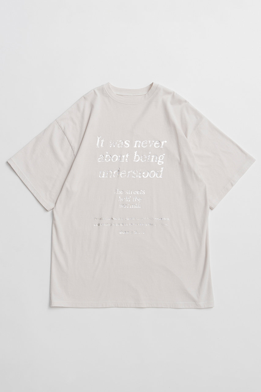 メゾンスペシャル/MAISON SPECIALの【予約販売】Message-Over T-Shirt/メッセージオーバーTシャツ(L.GRY(ライトグレー)/21261415822)