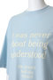 Message-Over T-Shirt/メッセージオーバーTシャツ メゾンスペシャル/MAISON SPECIAL