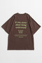 【予約販売】Message-Over T-Shirt/メッセージオーバーTシャツ メゾンスペシャル/MAISON SPECIAL BRN(ブラウン)