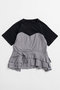 【予約販売】Wrap Pleats Dock T-Shirt/ラッププリーツドッキングTシャツ メゾンスペシャル/MAISON SPECIAL GRY(グレー)