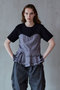 Wrap Pleats Dock T-Shirt/ラッププリーツドッキングTシャツ メゾンスペシャル/MAISON SPECIAL