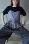 Wrap Pleats Dock T-Shirt/ラッププリーツドッキングTシャツ メゾンスペシャル/MAISON SPECIAL