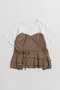 【予約販売】Wrap Pleats Dock T-Shirt/ラッププリーツドッキングTシャツ メゾンスペシャル/MAISON SPECIAL MOC(モカ)