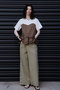 Wrap Pleats Dock T-Shirt/ラッププリーツドッキングTシャツ メゾンスペシャル/MAISON SPECIAL