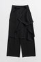 【予約販売】Wrap-Draped Skirt Pants/ラップドレープスカートパンツ メゾンスペシャル/MAISON SPECIAL BLK(ブラック)
