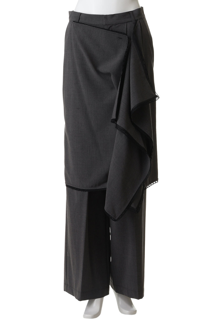 MAISON SPECIAL(メゾンスペシャル)｜Wrap-Draped Skirt Pants/ラップ
