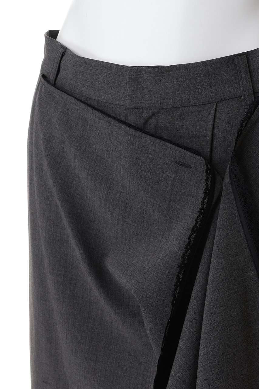 MAISON SPECIAL(メゾンスペシャル)｜Wrap-Draped Skirt Pants/ラップ