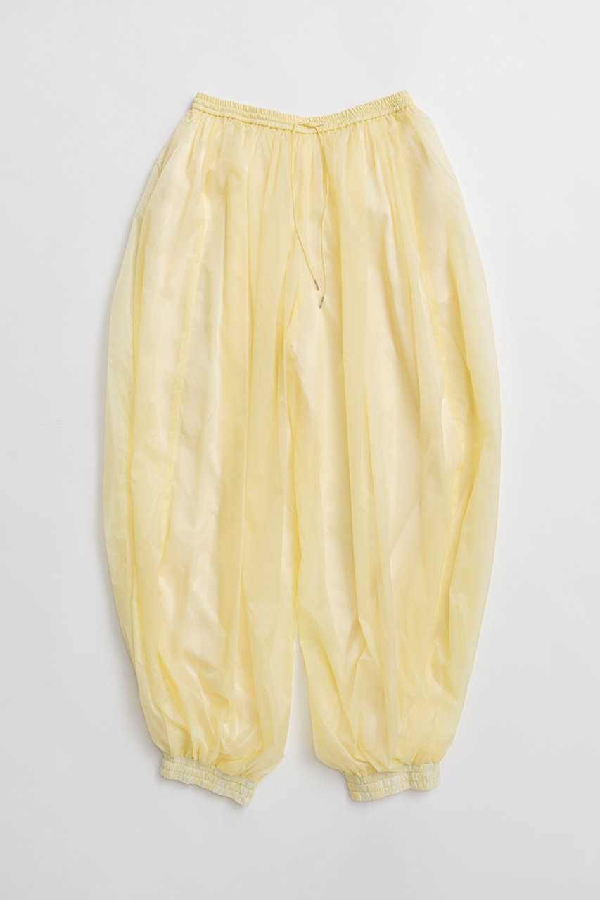 メゾンスペシャル/MAISON SPECIALのSheer Nylon Balloon Pants/シアーナイロンバルーンパンツ(YEL(イエロー)/21261465212)