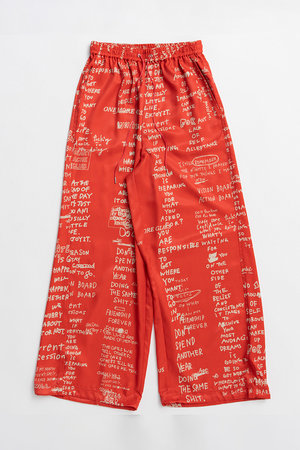 メゾンスペシャル/MAISON SPECIALのHand Logo Easy Pants/ハンドロゴイージーパンツ(110600/110601)