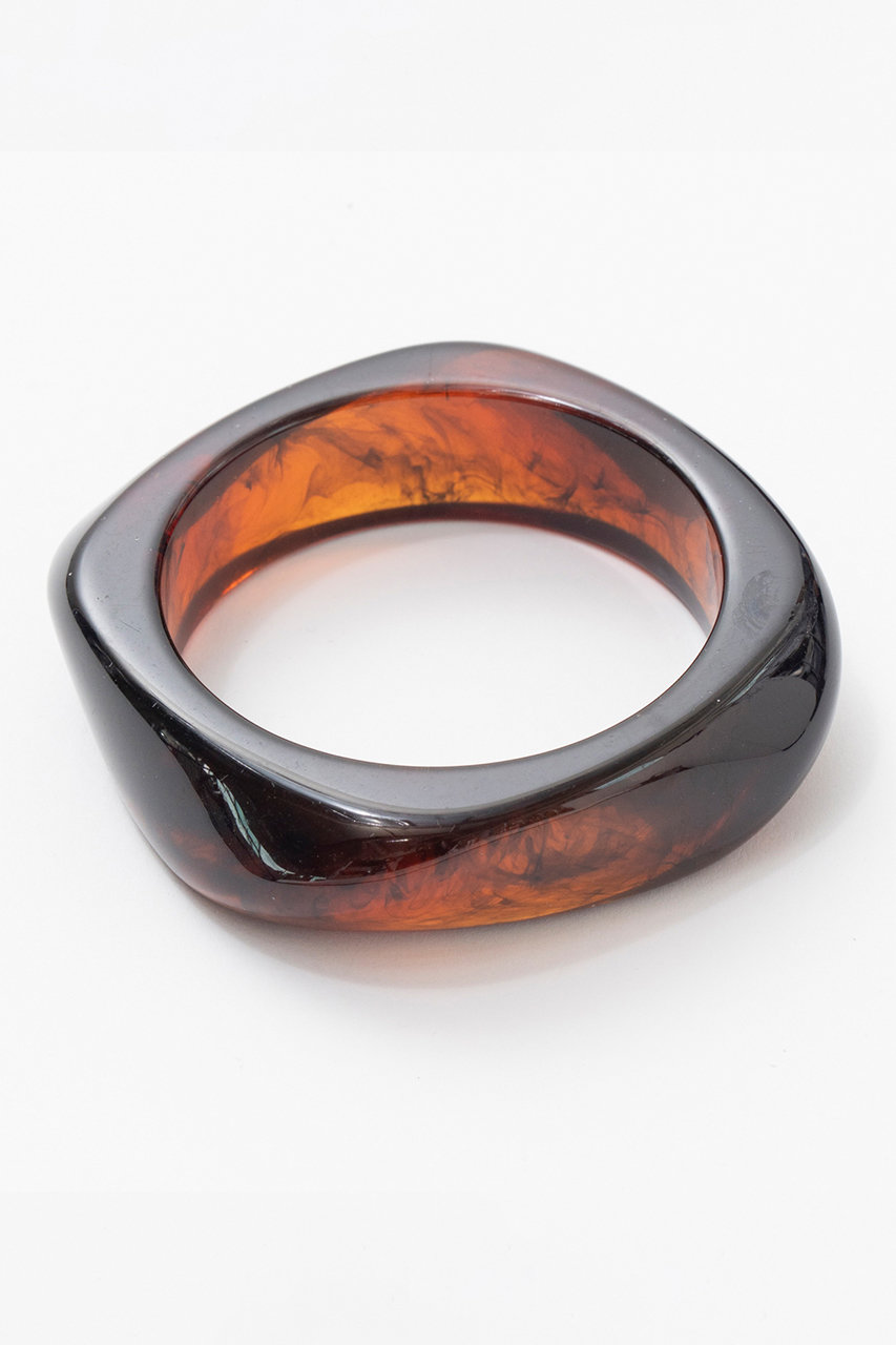メゾンスペシャル/MAISON SPECIALのSquare Resin Bangle/スクエアレジンバングル(BRN(ブラウン)/21261665210)