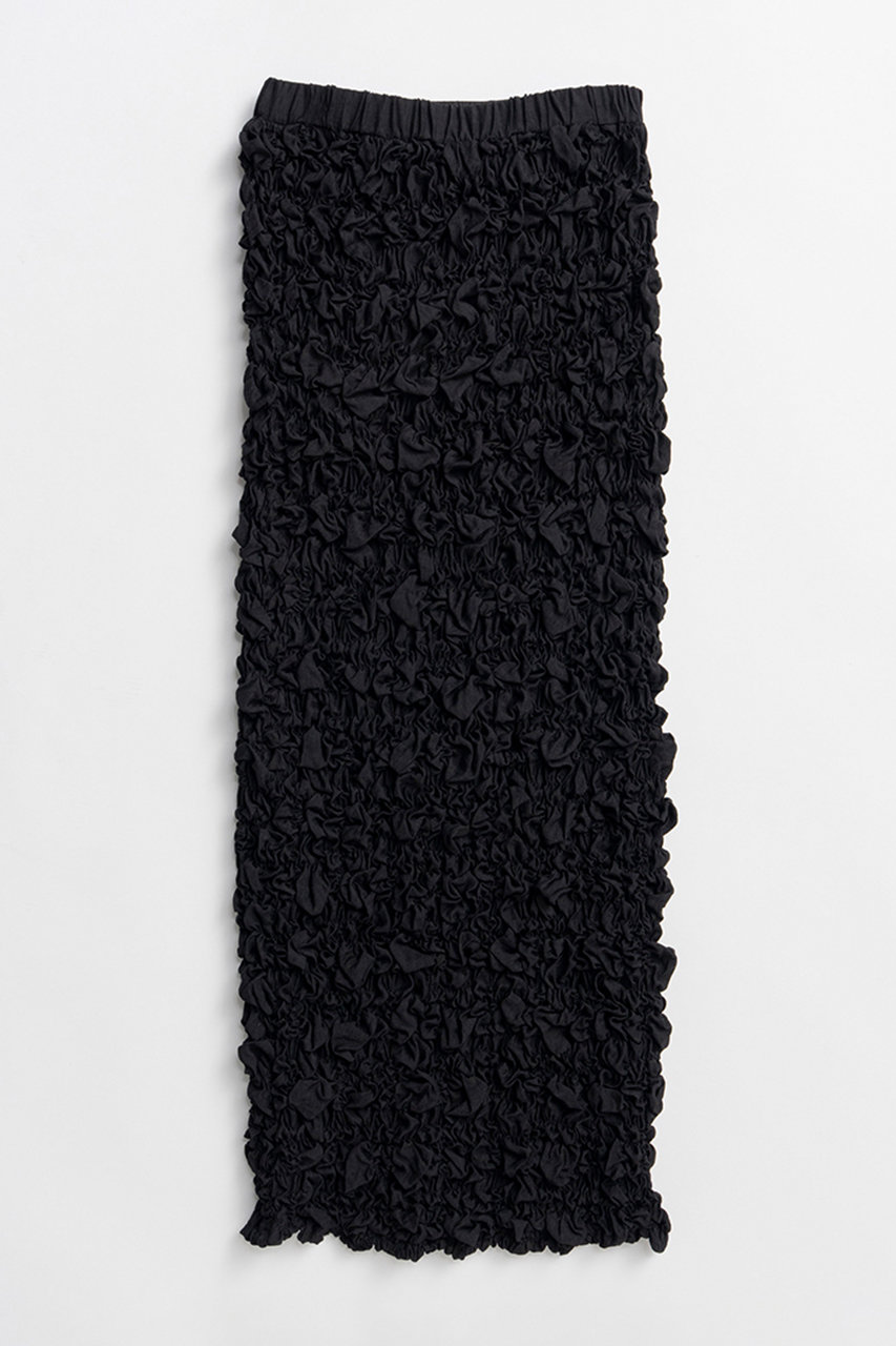 メゾンスペシャル/MAISON SPECIALの【予約販売】Shirring Skirt/シャーリングスカート(BLK(ブラック)/21261516001)